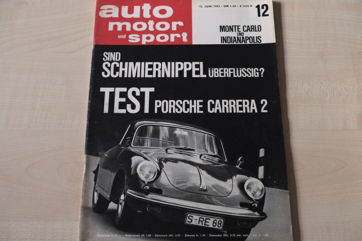 Deckblatt Auto Motor und Sport (12/1963)